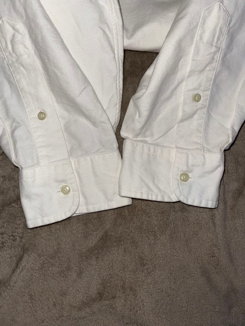 ポロ ラルフローレン ボタンダウンシャツ ビッグシャツ 裾ポニー 白