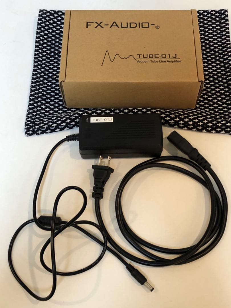 FX-AUDIO TUBE-01 真空管アンプ真空管5セット10管電源ケーブル付
