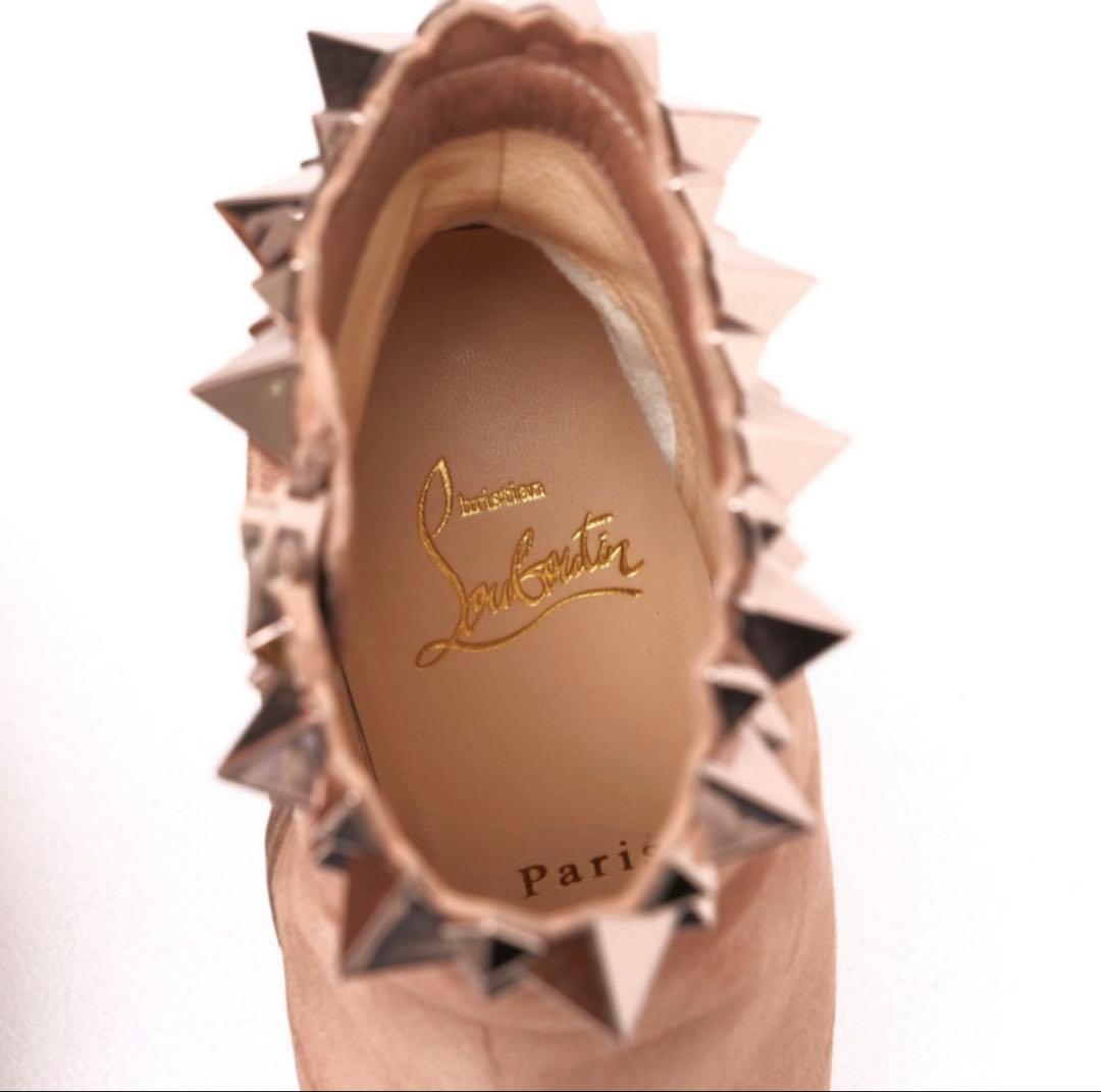 美品Christian Louboutin スタッズブーツ361/2（24cm）