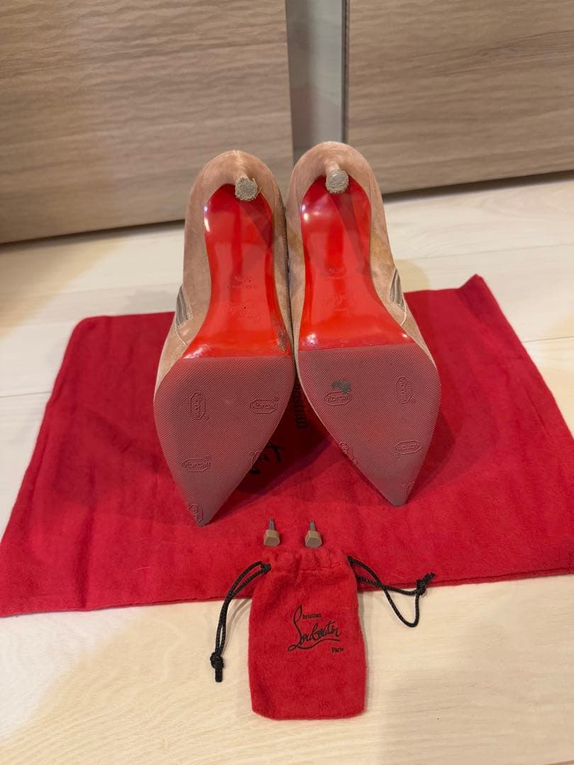 美品Christian Louboutin スタッズブーツ361/2（24cm）