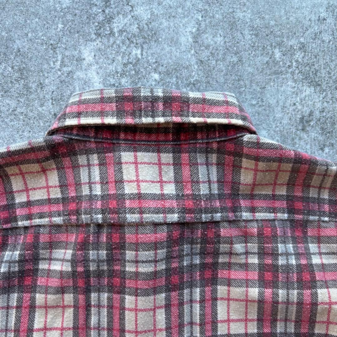 80s Sears シアーズ　プリントネルシャツ　プリネル　アメカジ　XL