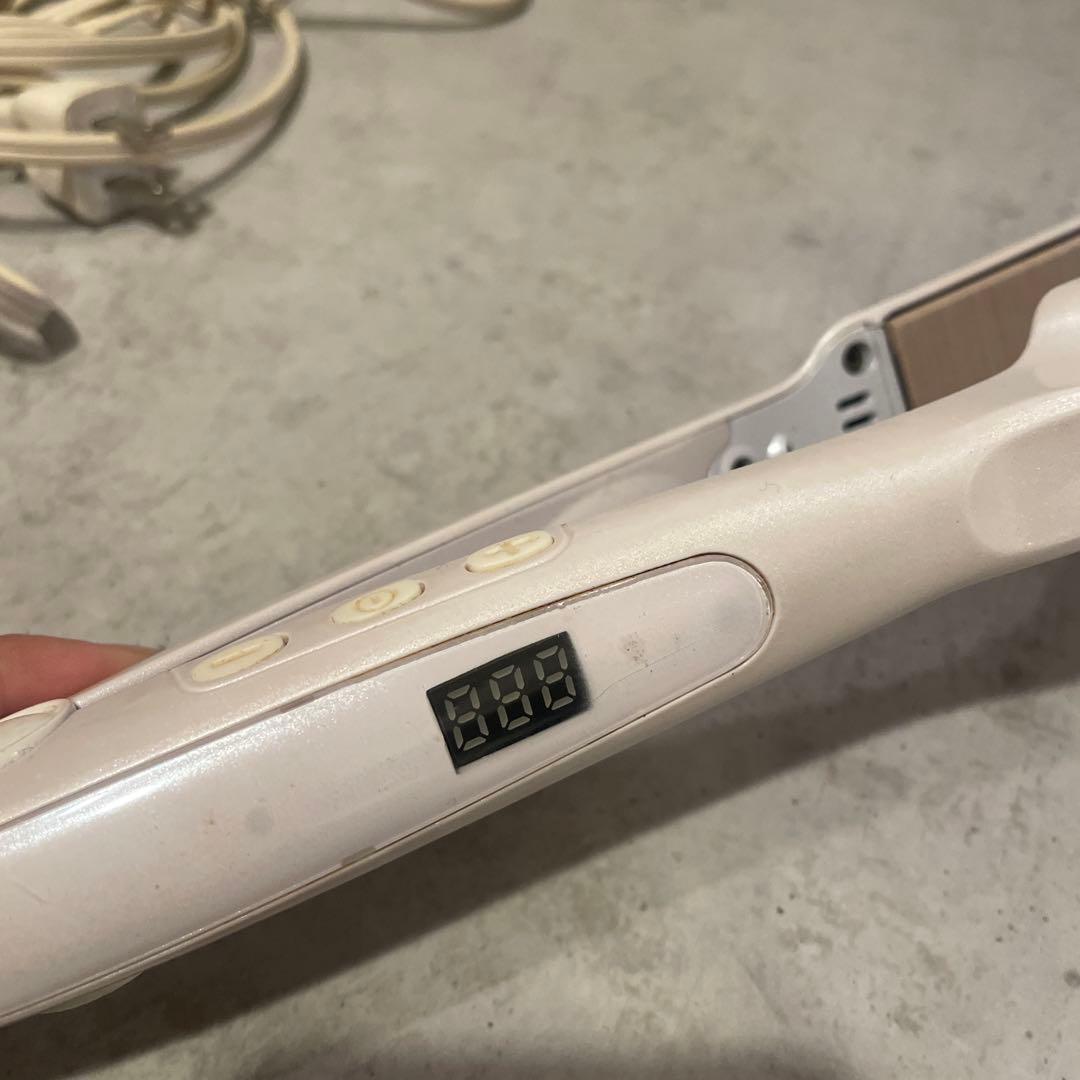 絹女 ホワイト ストレートヘアアイロン kinujo