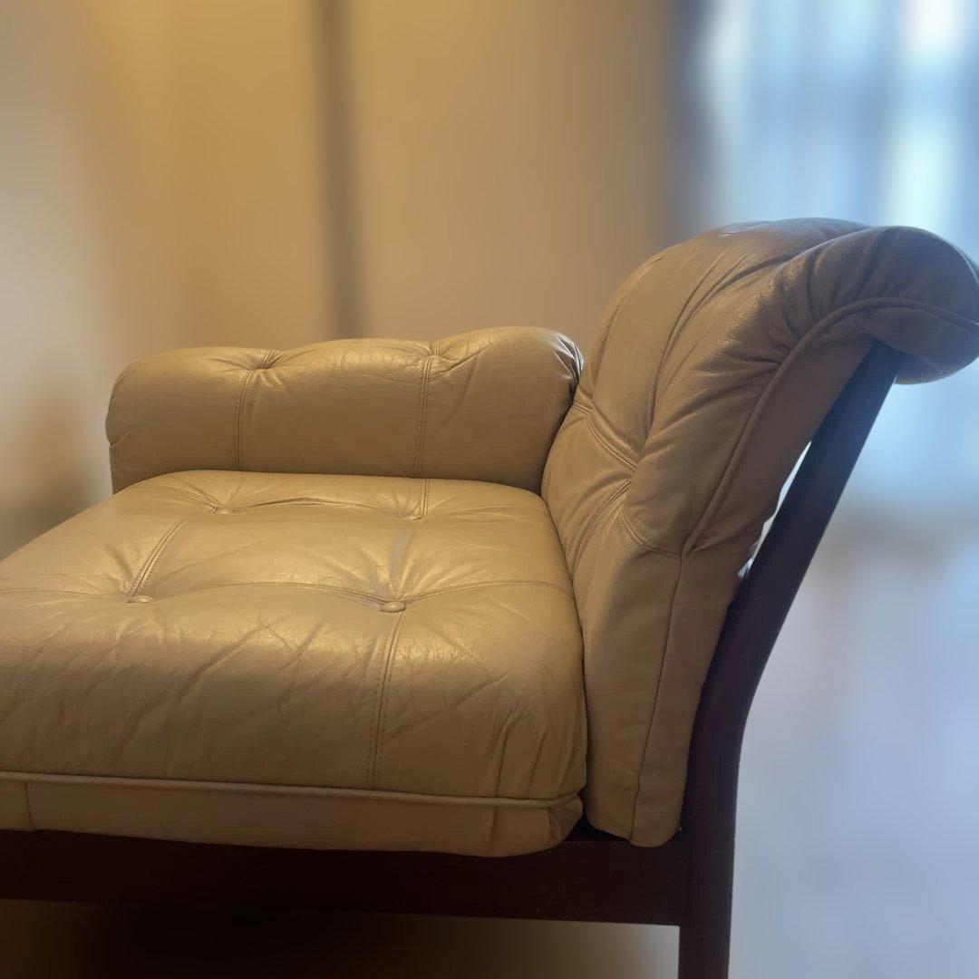 オールドマルニ　1人掛けレザーソファ ☆ハンゾー