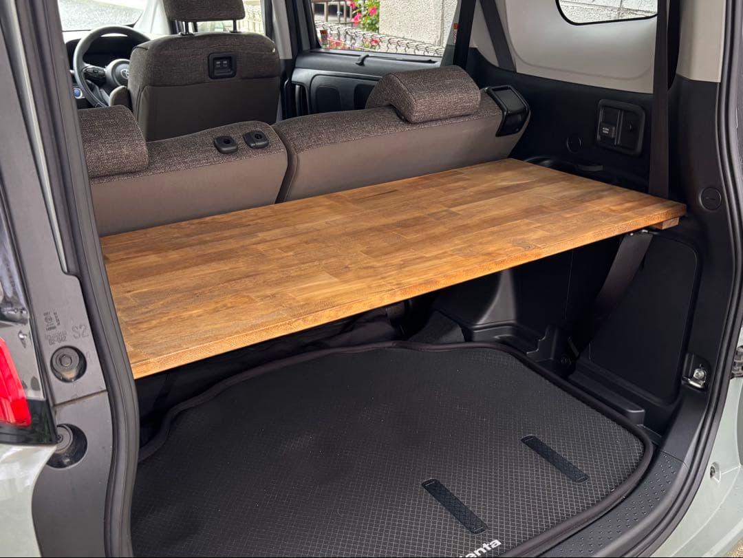 【最新版】新型シエンタ10系専用 天然木ラゲッジボード ワトコオイル仕上げ