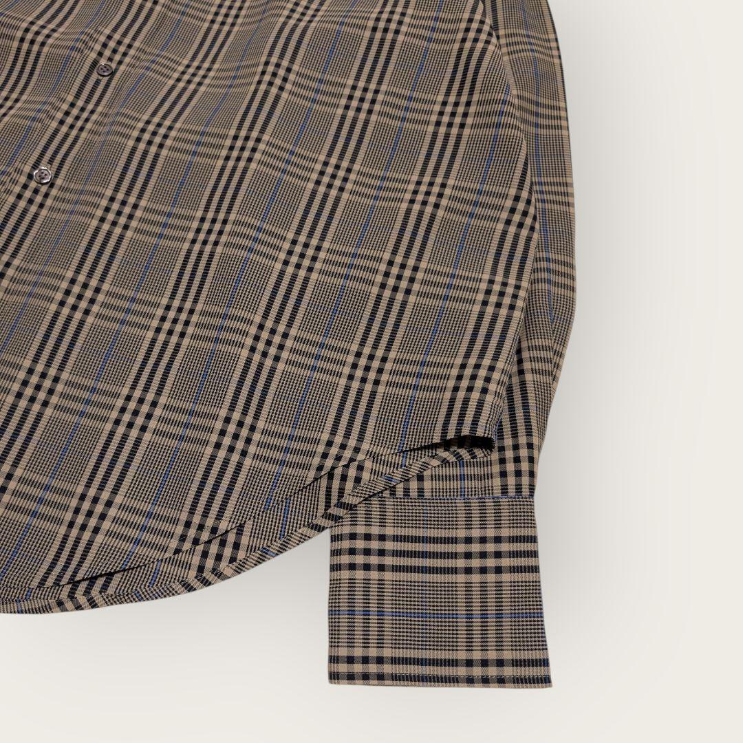 【美品】2025SS　シンゾーン　ツイルチェック　シャツ　ベージュ　F