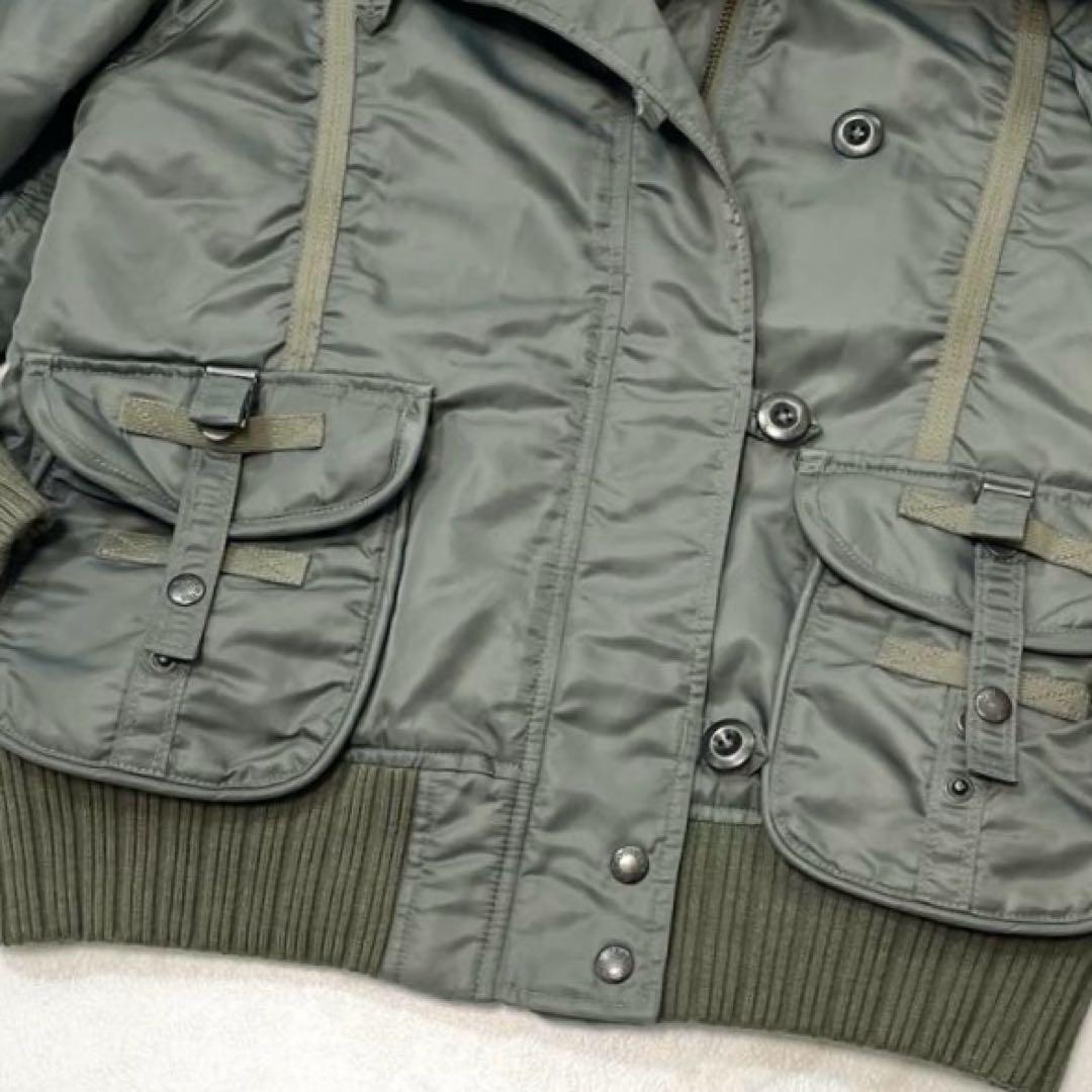 【美品 Y2K】アヴィレックス N-2B フライトジャケット 短丈 ボア カーキ