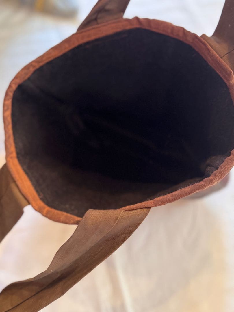 ⚫︎期間限定値下げ⚫︎一点もの★SAYOCAFE柿渋染め&刺し子のパッチワークバッグ