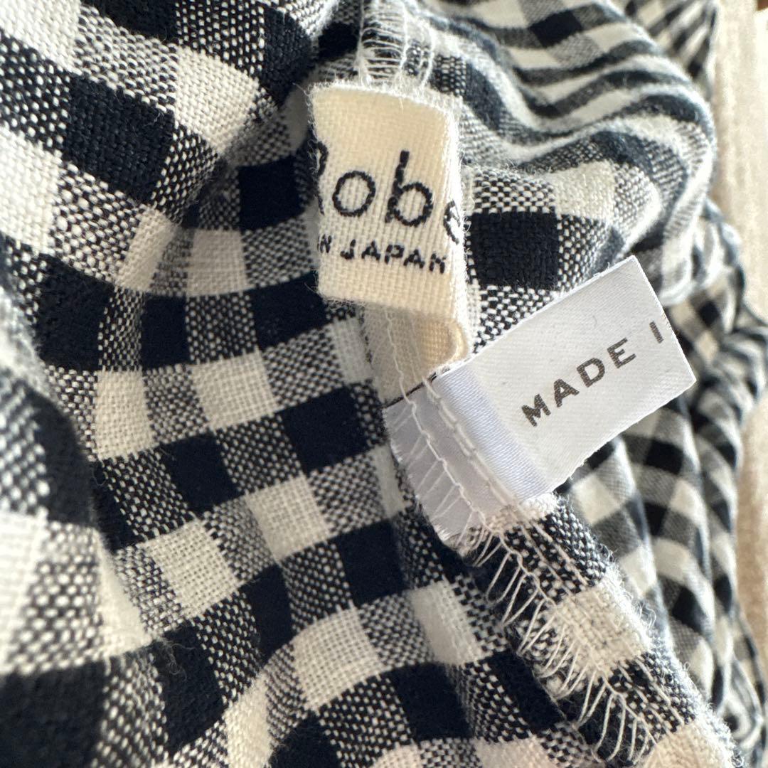 【新品】nest Robe ネストローブ　リネンギンガム超撥水バッグ