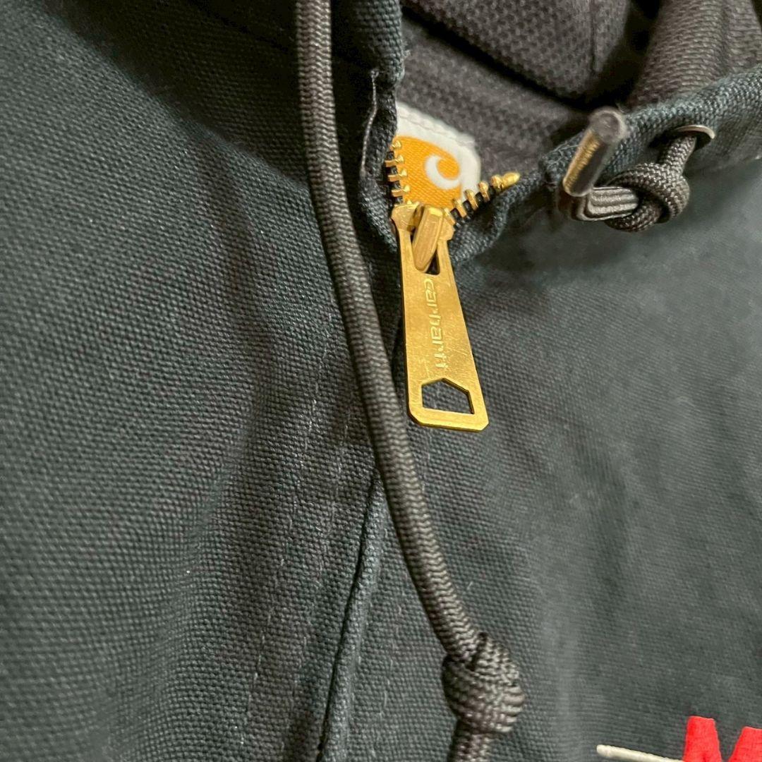 YBF25【USA製】Carhartt　アクティブジャケット【メンズ2XLT】黒