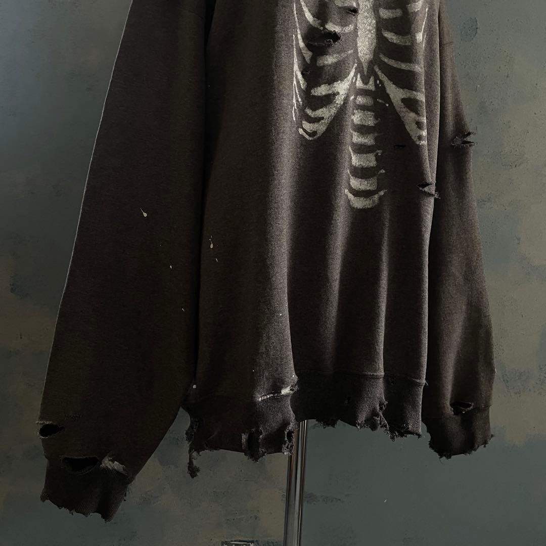 90s born paint“ grange”グレー”XL“boro sweat