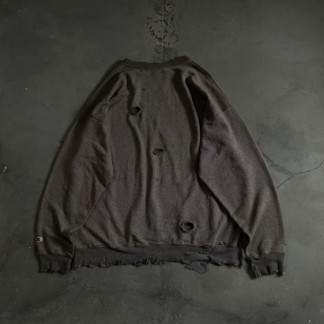 90s born paint“ grange”グレー”XL“boro sweat