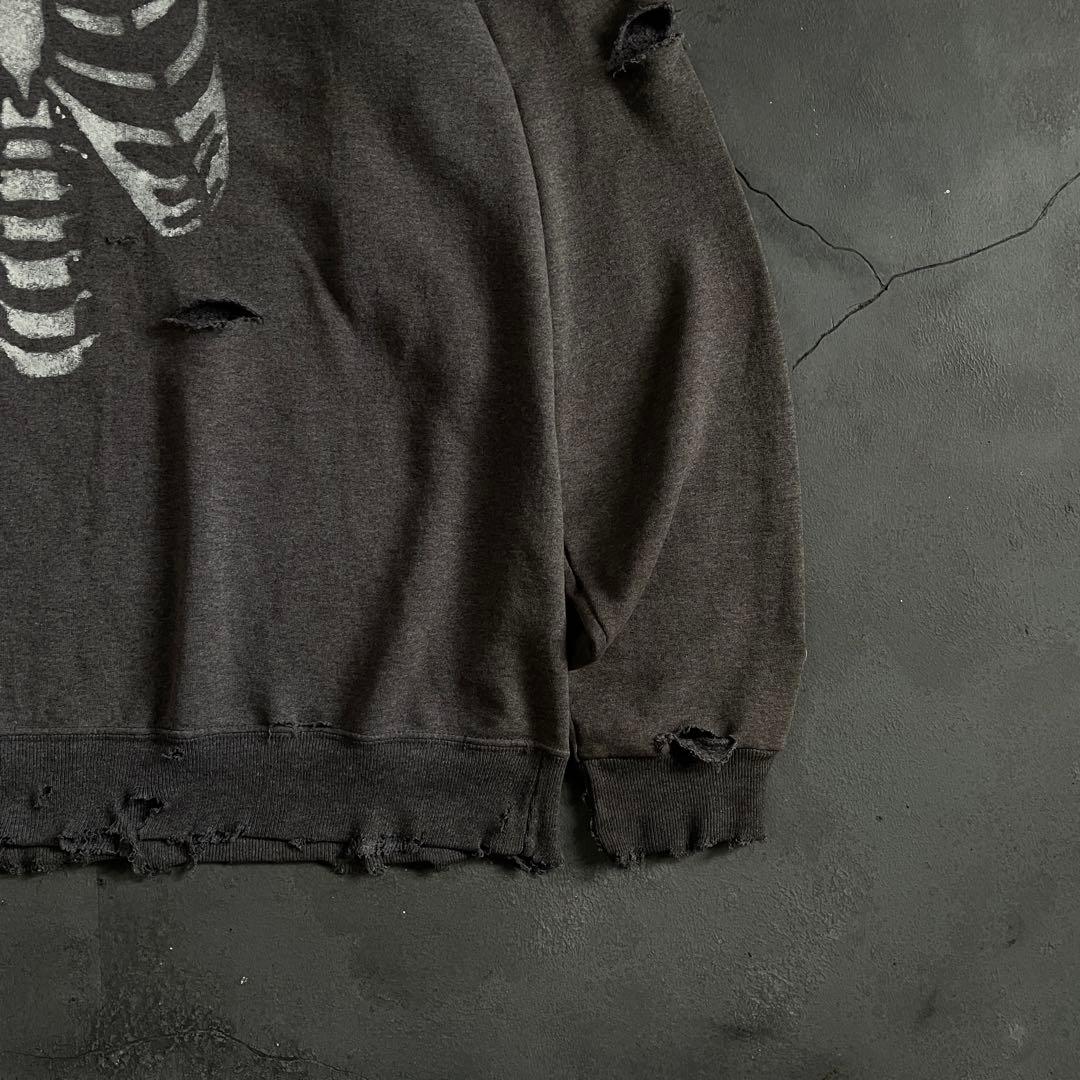 90s born paint“ grange”グレー”XL“boro sweat