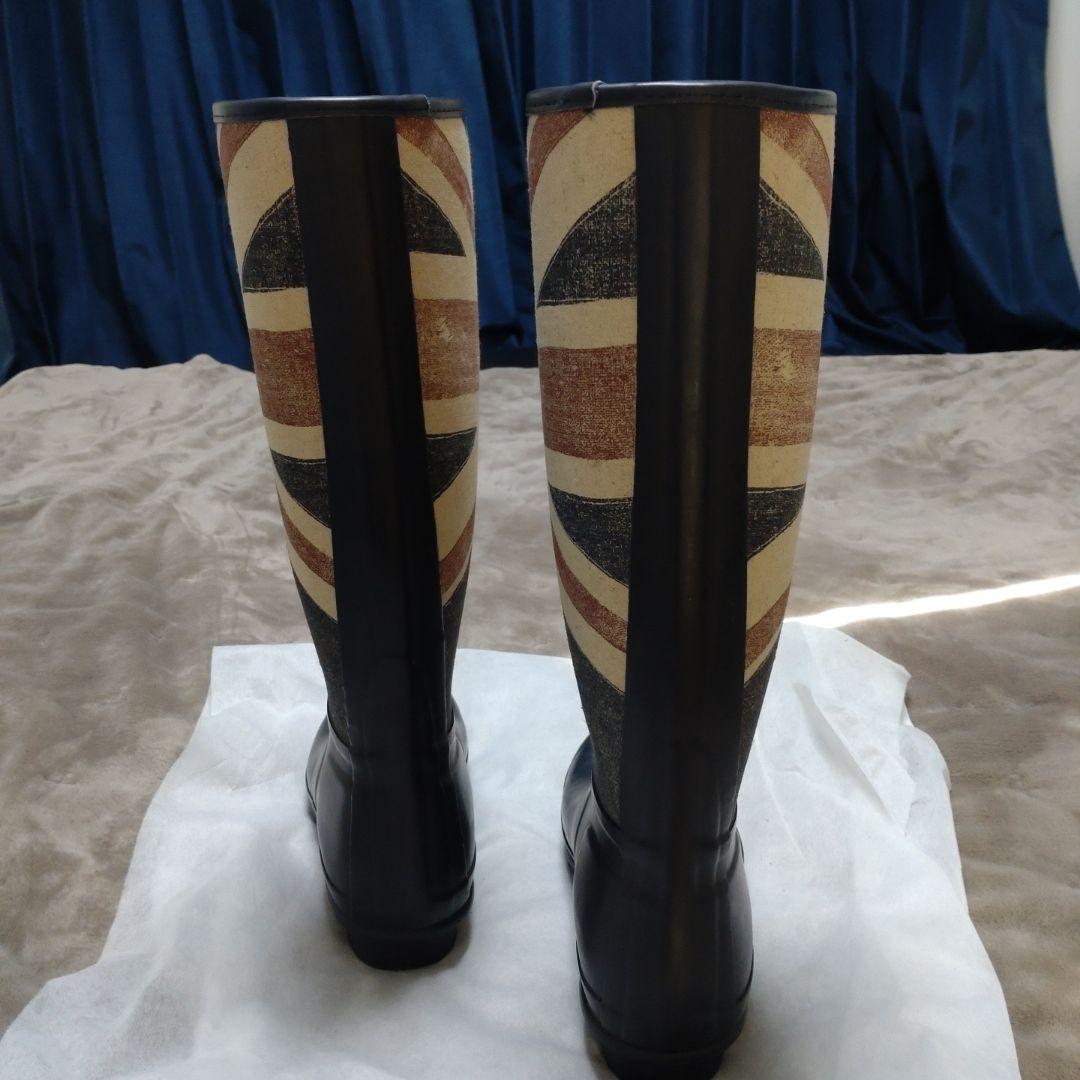【最終値下げ!!HUNTER   レインブーツ　ユニオンジャック