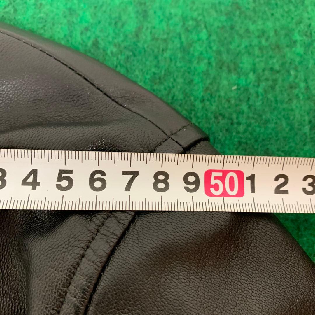 〇ARISTRIST アリストトリスト ロゴ レザー ブルゾン ブラック