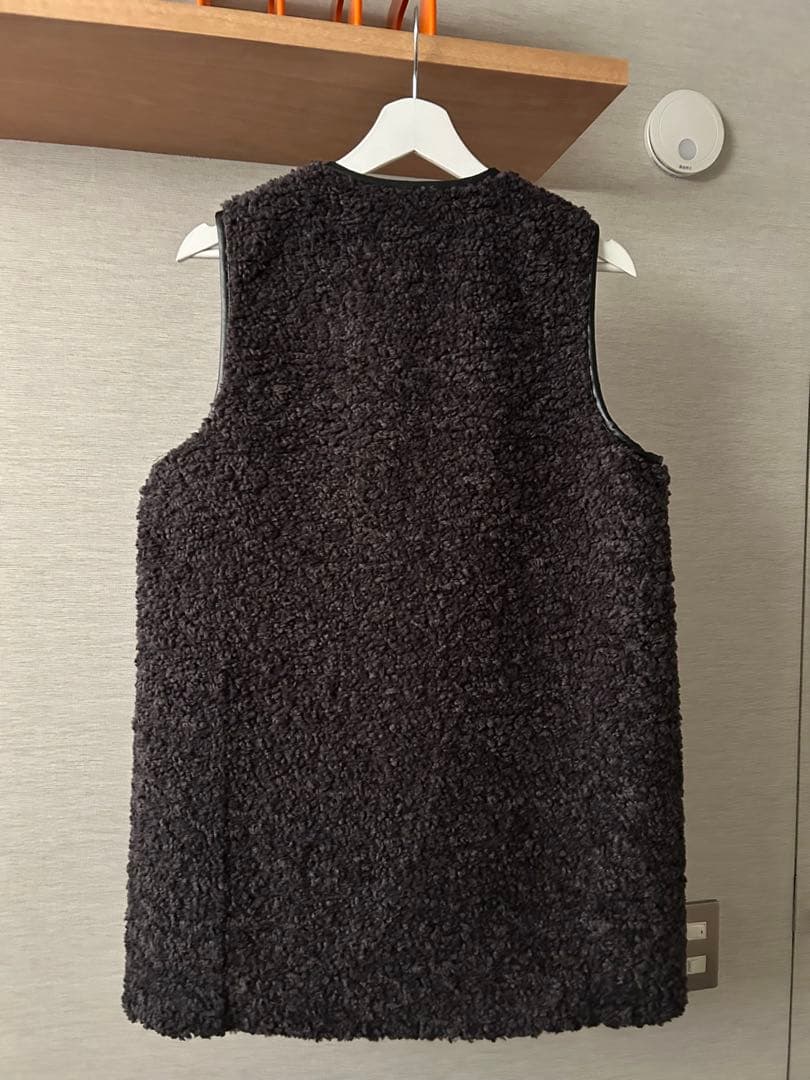 three dots スリードッツプードルボアロングベスト