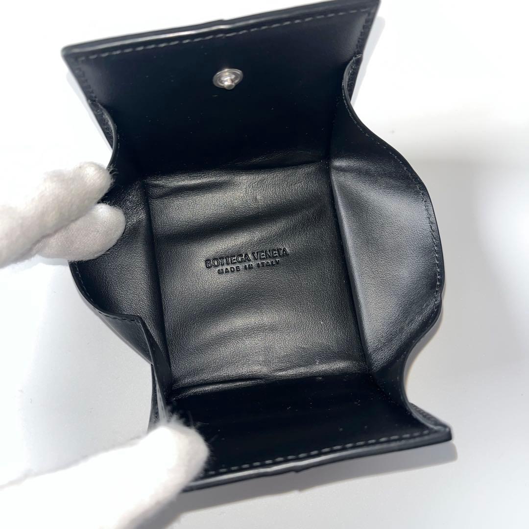 ボッテガヴェネタ　マキシイントレ　ケース　レザー　黒　ブラック　小銭入れ