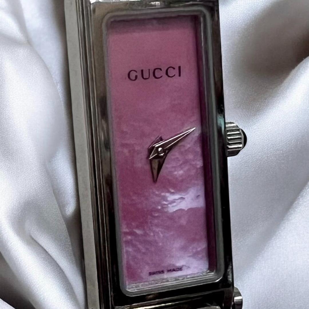 フォロー割【動作確認・電池交換済】GUCCI 腕時計1500 Lブレスウォッチ