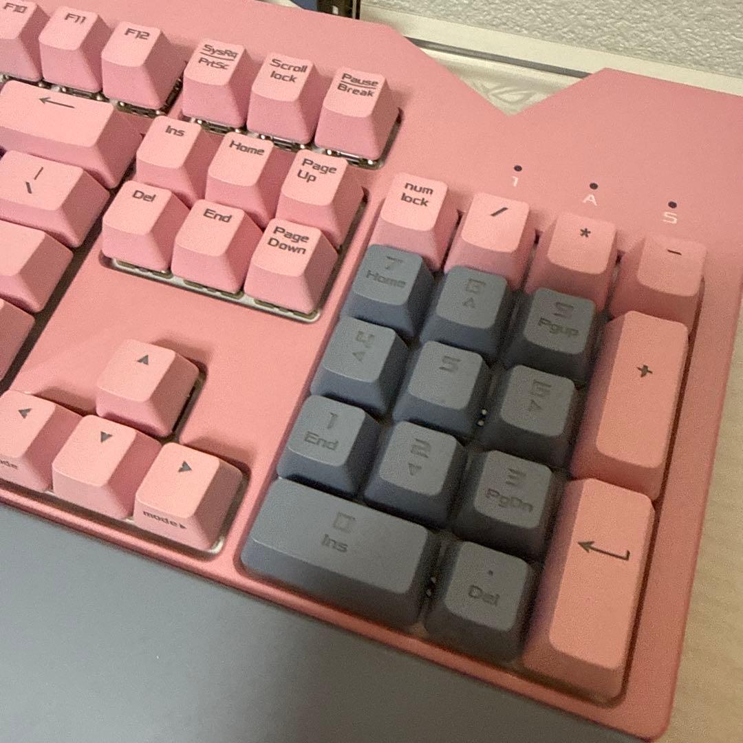 美品 ASUS ゲーミングキーボード XA01 ROG STRIX FLARE