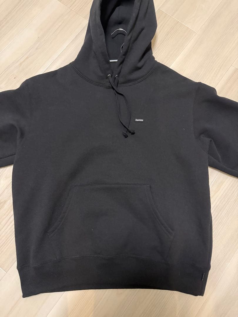 Supreme ブラック パーカー フード付き