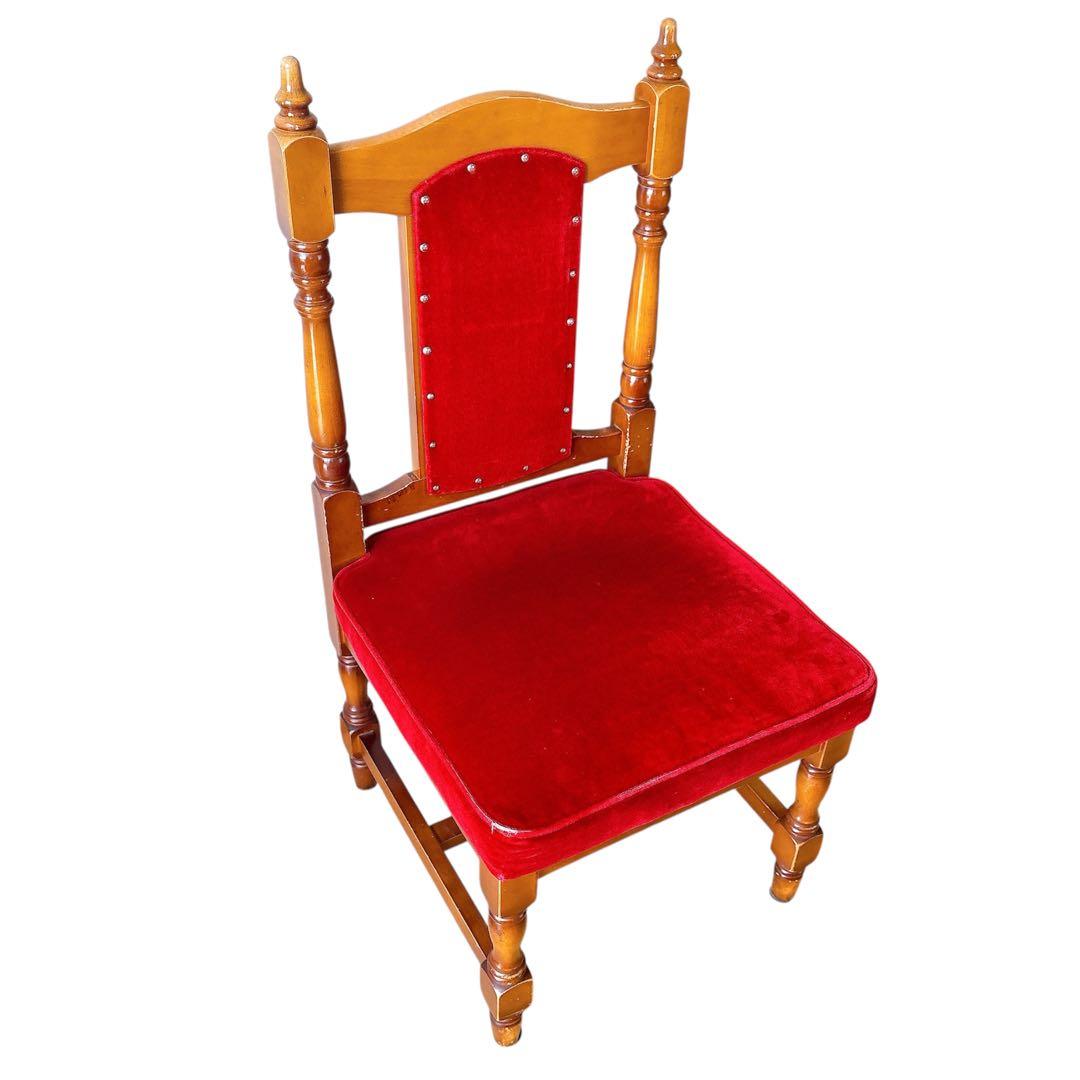 oliver オリバー アンティークチェア クラシック　ベルベット　1人用