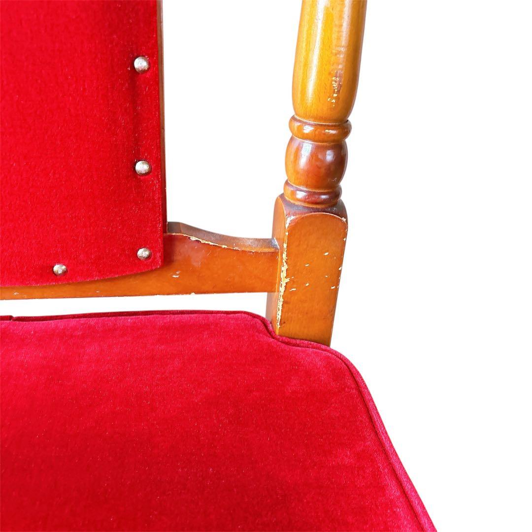 oliver オリバー アンティークチェア クラシック　ベルベット　1人用