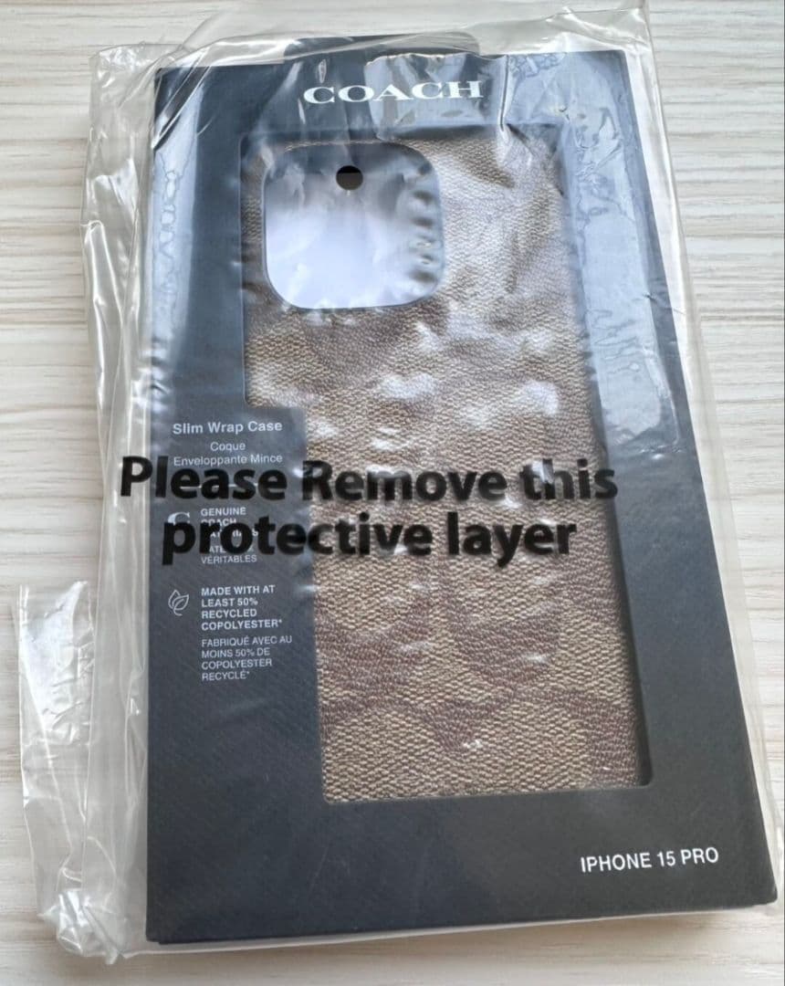 鑑定済!! コーチ iPhone15 Pro ケース スマホケース ブランド