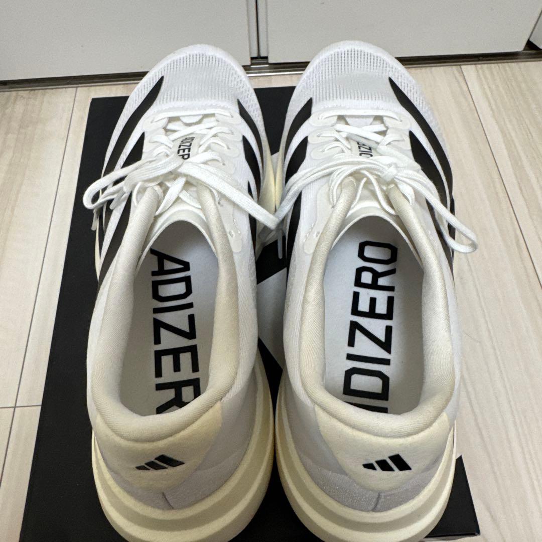 adidas ADIZERO ランニングシューズ ホワイト/ブラック