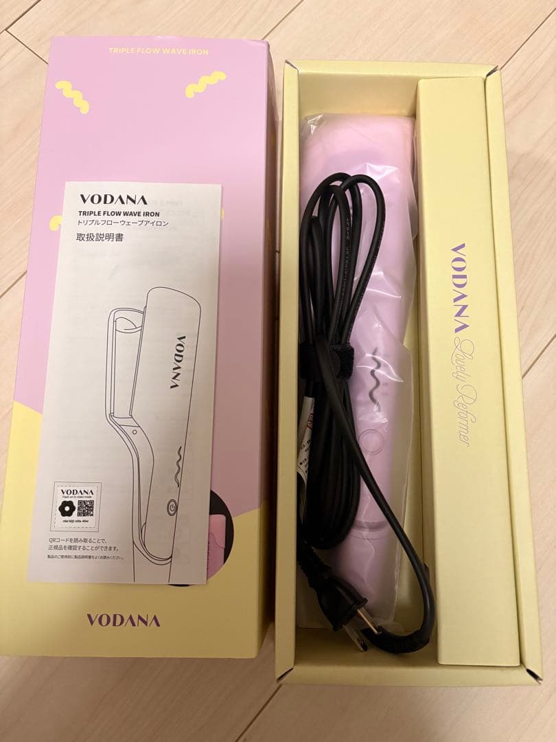 VODANA ウェーブアイロン 32mm (色:バイオレット)
