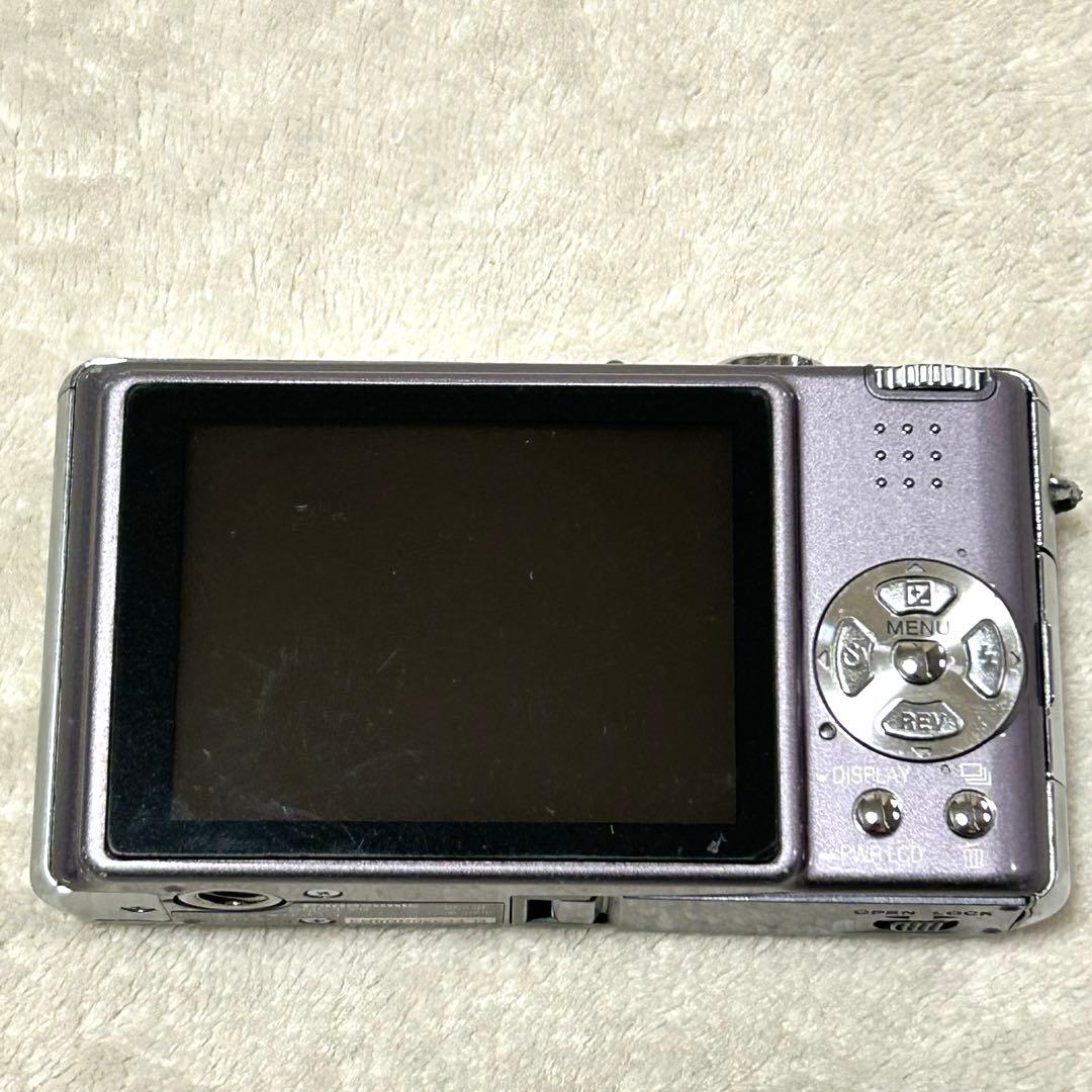 【美品 動作確認済】Panasonic LUMIX DMC-FX9 モーブグレー