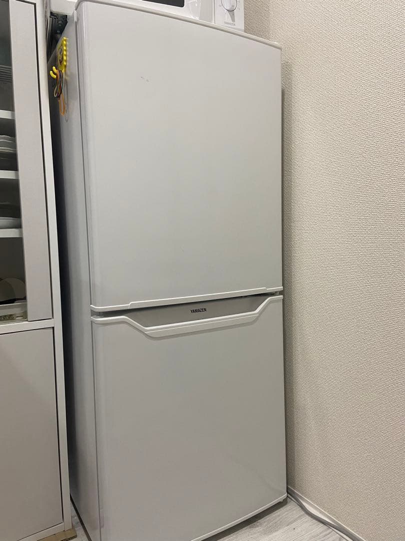 ホワイト 2ドア冷蔵庫 山善　106L
