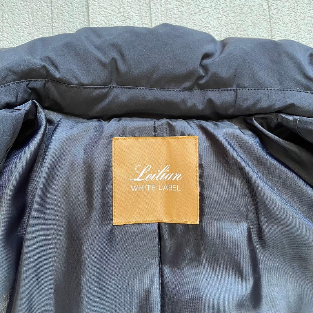 Leilian WHITE LABEL ショールダウンコート　ブラック　13