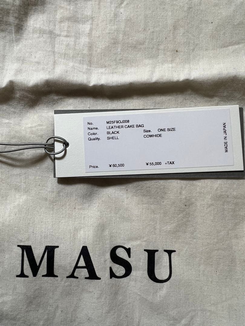 バッグ MASU LEATHER CAKE BAG 25AW