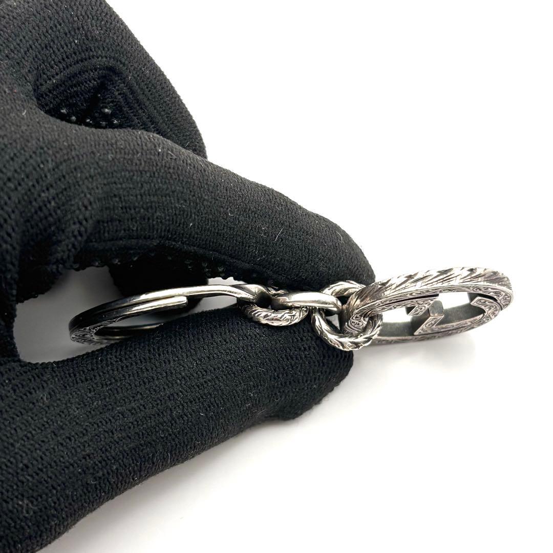 グッチ キーリング アラベスク インターロッキング シルバー 銀 925