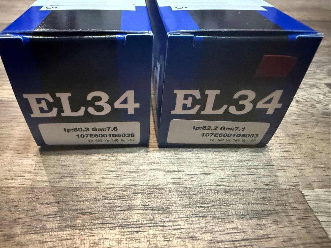 Mullard ムラード　EL34 マッチドペア　2本組 中古美品 真空管