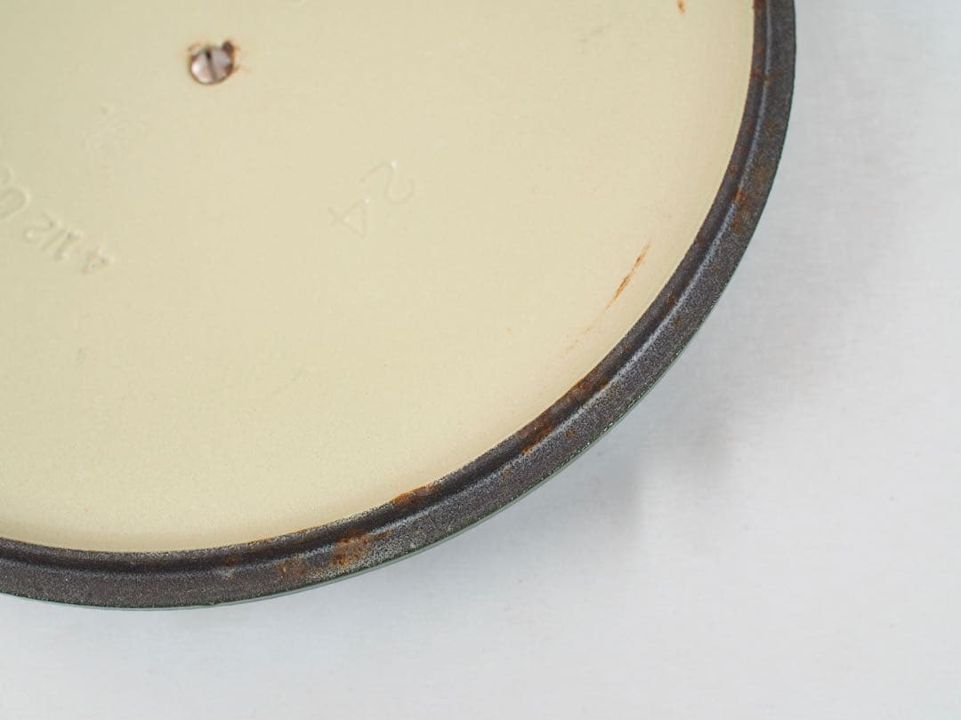 ル・クルーゼ ココットロンド モスグリーン24cm ホーロー 両手鍋