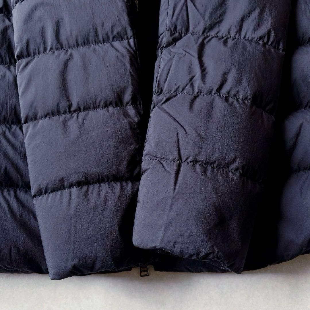 極美品★HERNO｜定価15万 スタンドカラー ダウンコート ネイビー 40