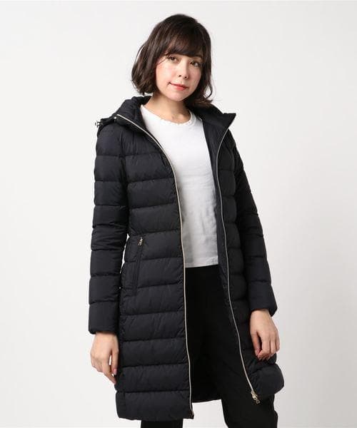 極美品★HERNO｜定価15万 スタンドカラー ダウンコート ネイビー 40