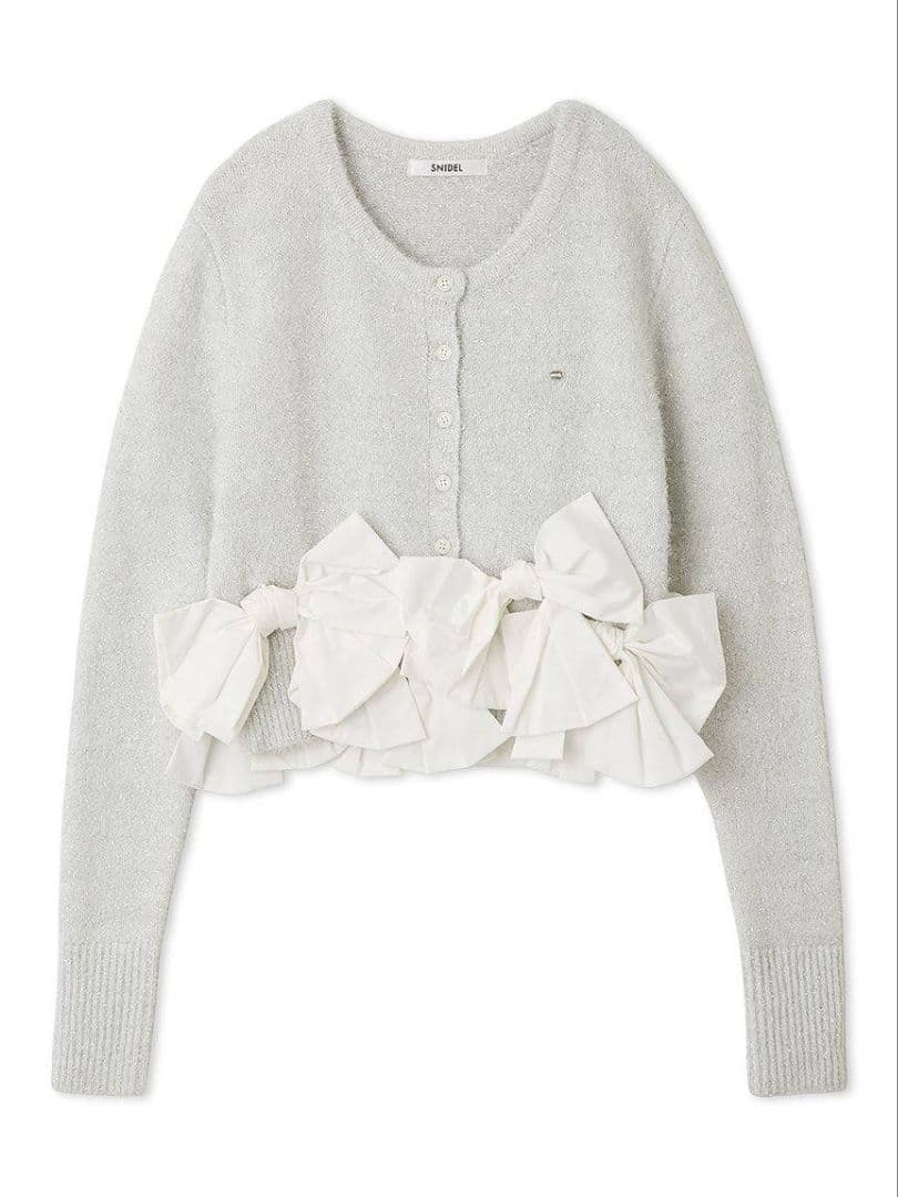 【2025AW今季新作】リボンモチーフカーディガン SNIDEL