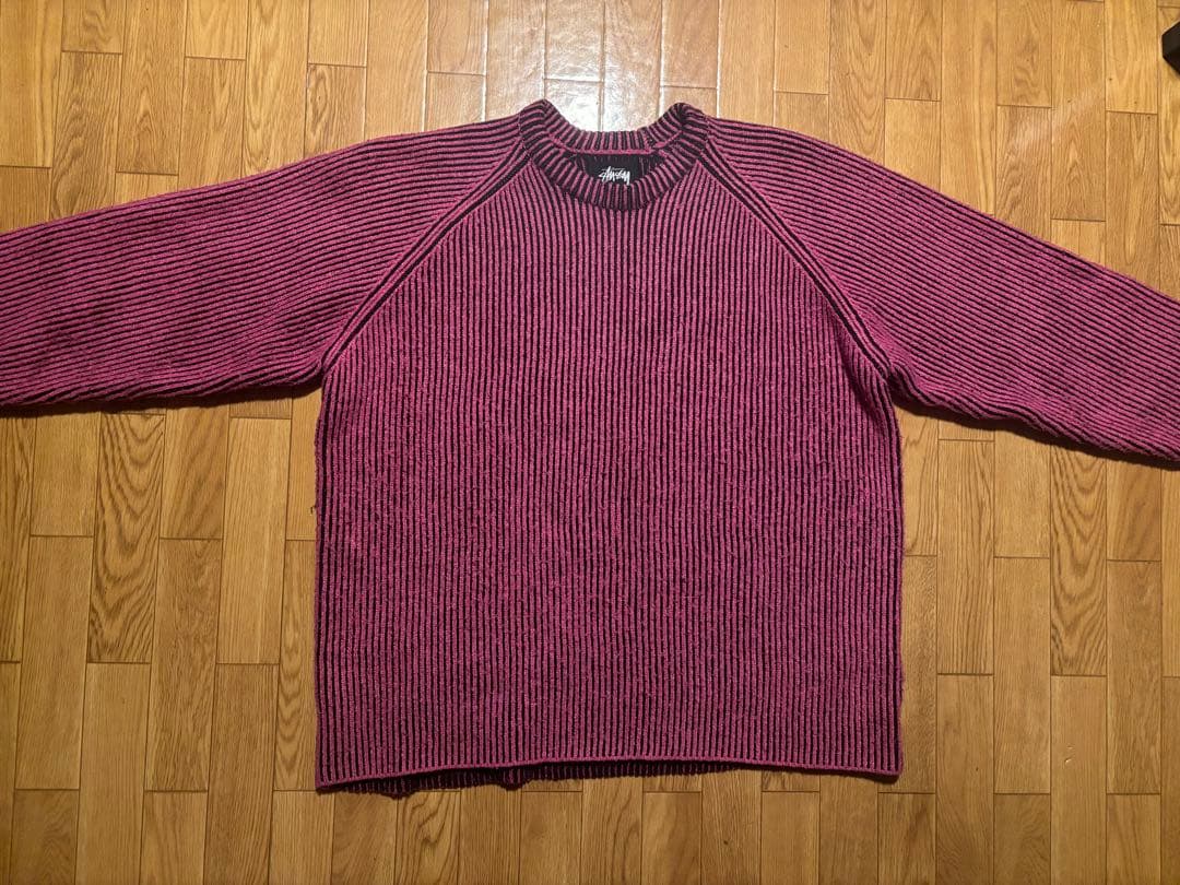 最終値下げ‼️STUSSY CONTRAST RIB SWEATER