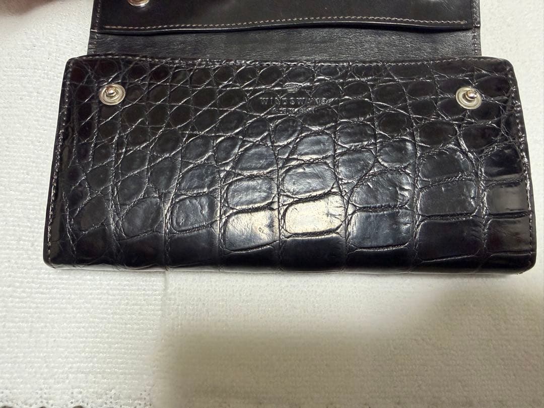 価格交渉可 ワイルドスワンズ　ウェーブ　クロコ　黒