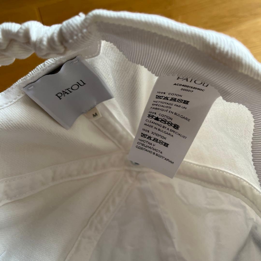 パトゥ　キャップ　ホワイトMサイズ