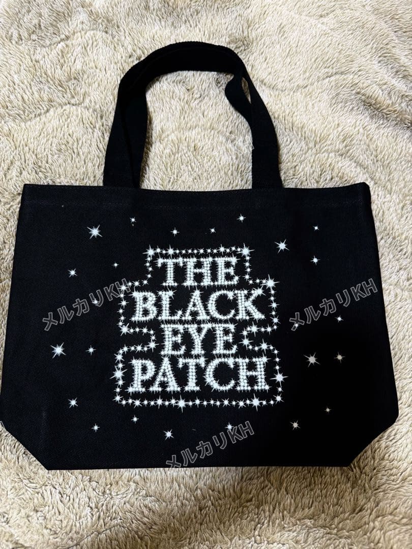 新品M ブラックアイパッチ　blackeyepatch トートバッグ　ブラック