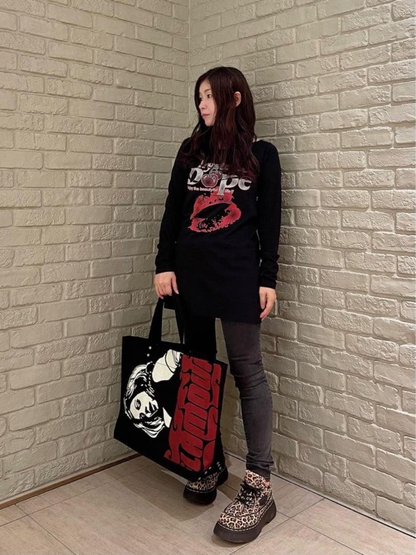 ヒステリックグラマー VIXEN GIRL トートバッグ BLACK