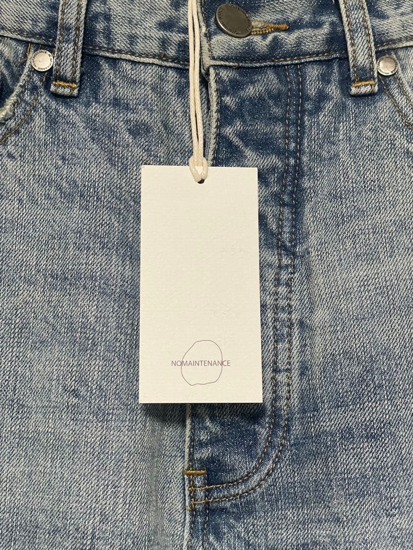 NO MAINTENANCE ライトウォッシュ日本製バギーデニム