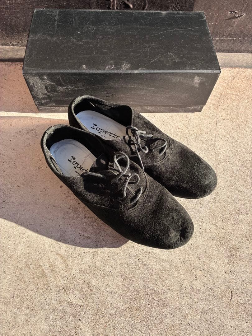 repetto / ZIZI ブラックスエード シューズ　37.5