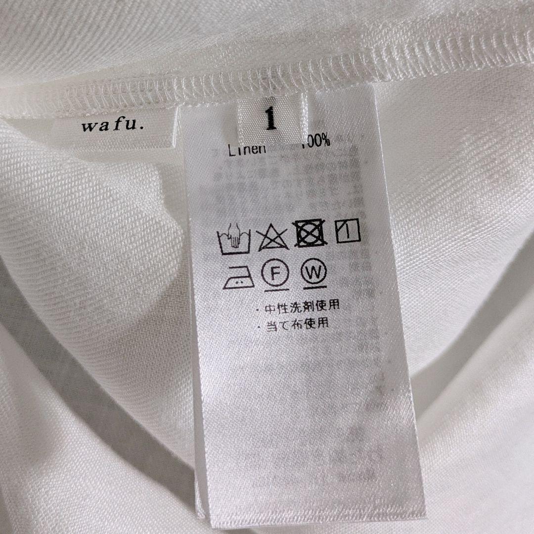wafu【プレミアム】ずっと定番にしたくなるトップス リネンシャツ ホワイト白