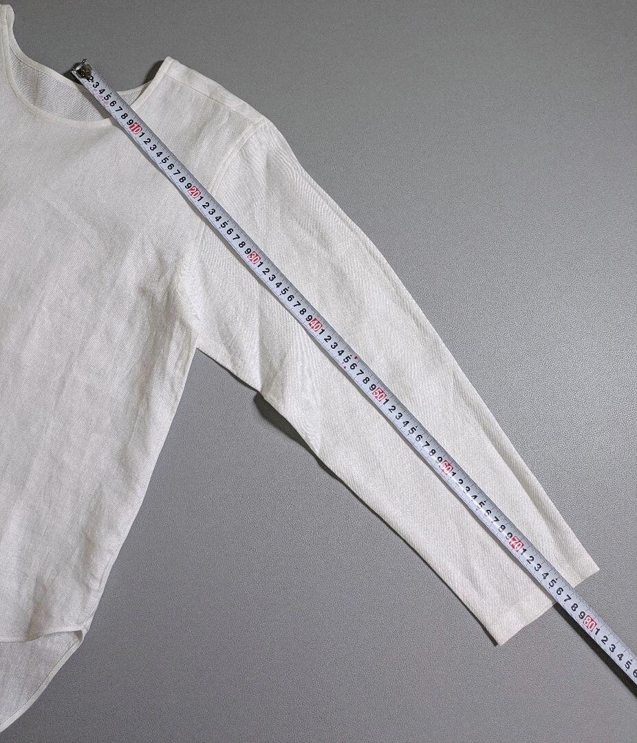 wafu【プレミアム】ずっと定番にしたくなるトップス リネンシャツ ホワイト白