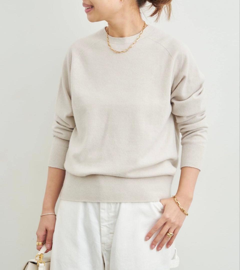 ドゥーズィーエムクラス　カプリ　クルーネックプルオーバー　ナチュラル　全店完売