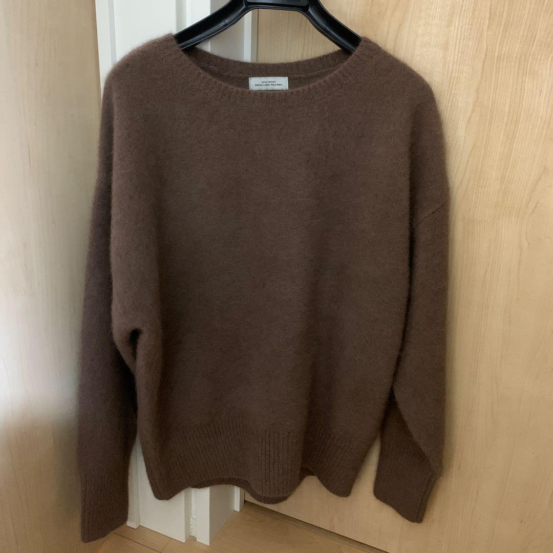 ユナイテッドアローズ　グリーンレーベルリラクシング　ふれてヘアリーニット