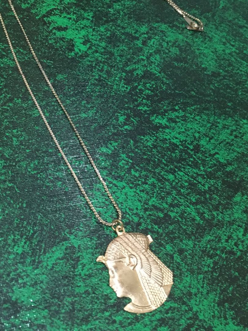 ビンテージネックレスゴールドエジプトピラミッドスフィンクスツタンカーメン金宝石謎